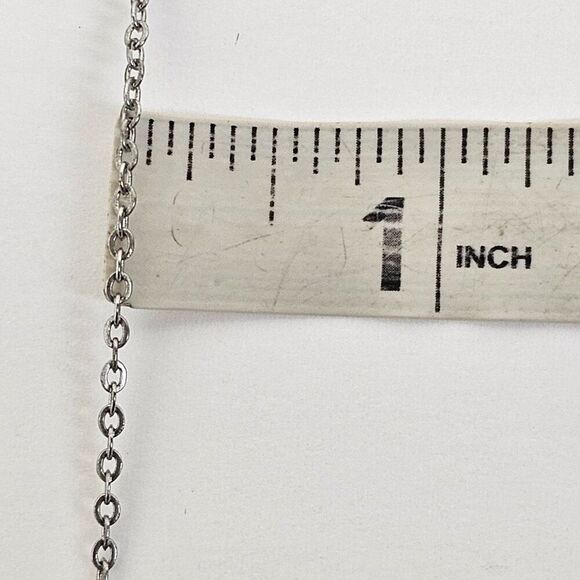 Vintage Sarah Coventry Initial V Pendant Silver Tone Chain Choker Necklace‎ - Picture 8 of 11